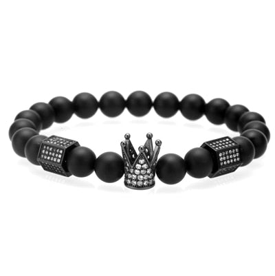 crown charm braiding bracelet