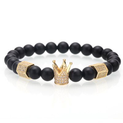 crown charm braiding bracelet