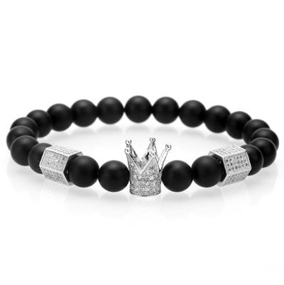 crown charm braiding bracelet