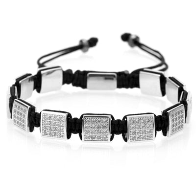 crown charm braiding bracelet