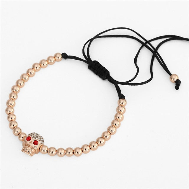 Circle Charm Bead Strand Macrame