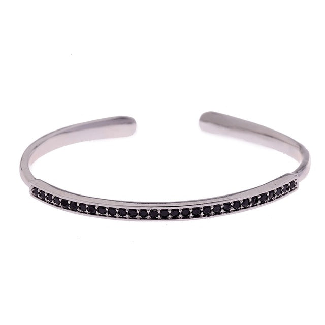 Micro-Inlaid Zircon Copper Bracelet Bangles Luxury Gold Cuff Bracelet
