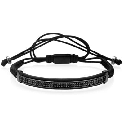 Crown Bracelet Men Charms Luxury Gold Macrame Beads