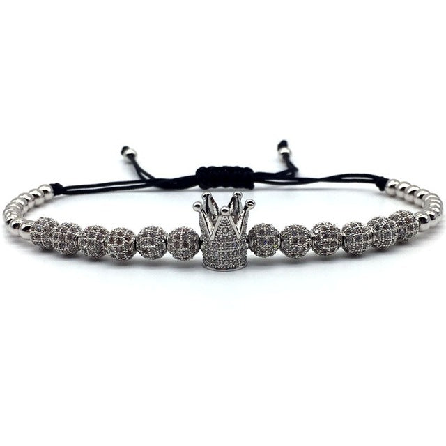 4pcs/set Luxury Royal Crown Charm Bracelet