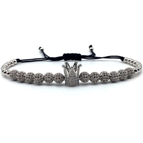 4pcs/set Luxury Royal Crown Charm Bracelet