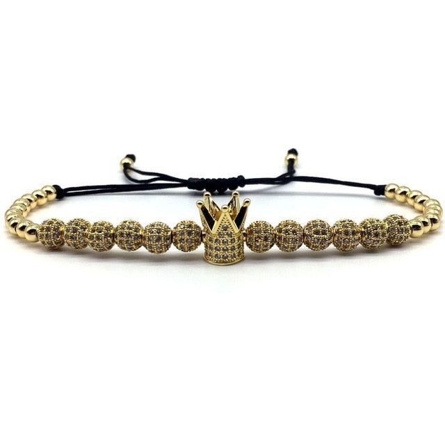 4pcs/set Luxury Royal Crown Charm Bracelet